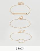Aldo Adrauss Delicate Stacking Bracelets - Gold