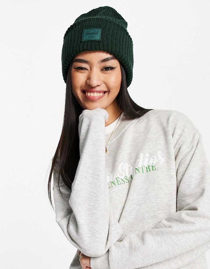 Herschel Supply Co. Juneau Chunky Rib Knit Beanie In Dark Green