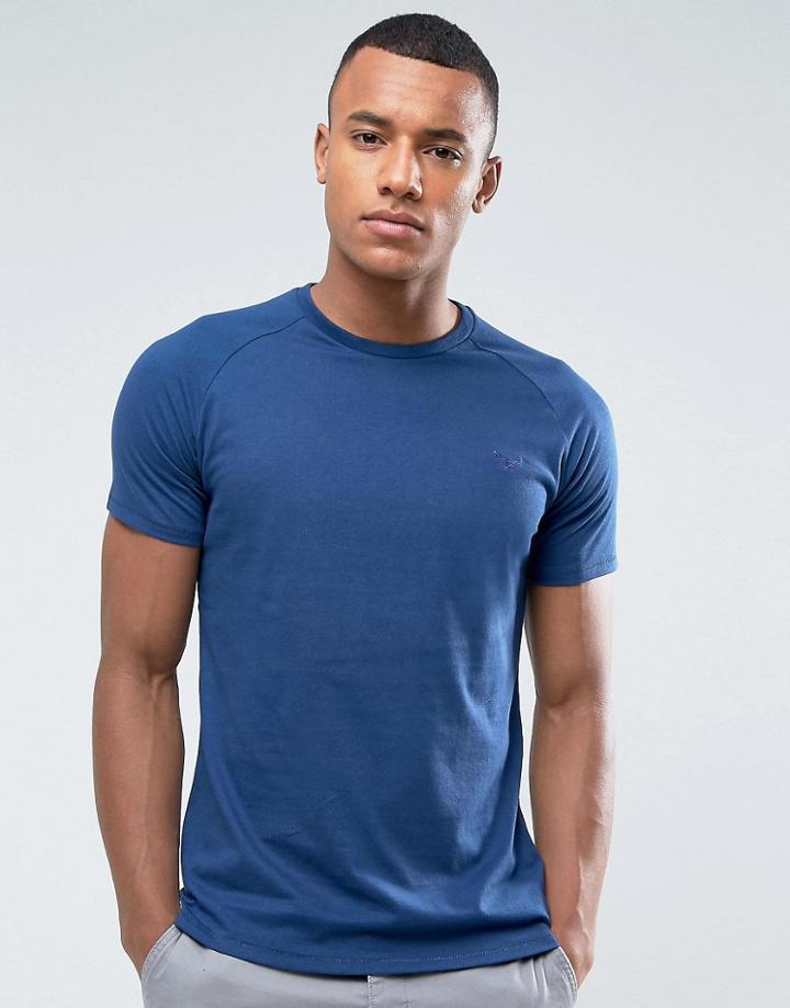 Threadbare Marl T-shirt-navy