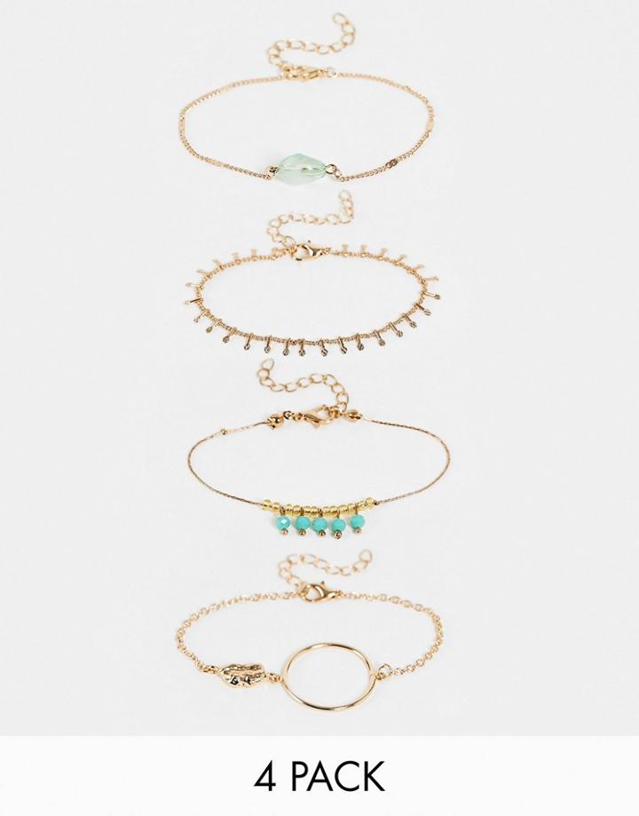 Svnx Gold Multipack Of Bracelets