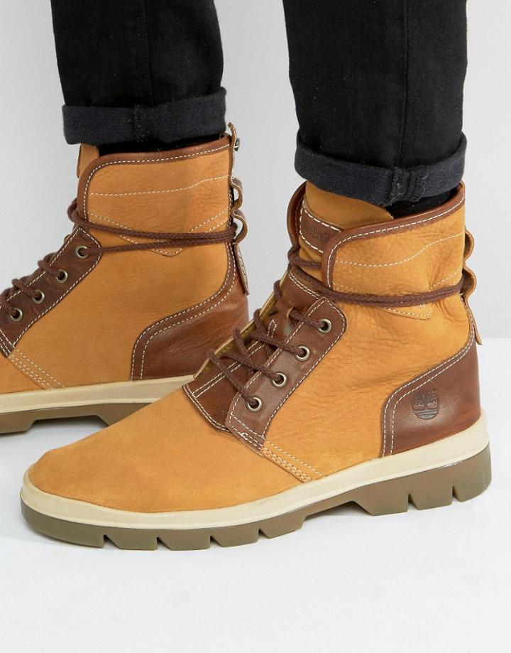Timberland Cityblazer 4 Eye Leather Boots - Beige