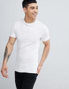 River Island Muscle Fit T-shirt In White