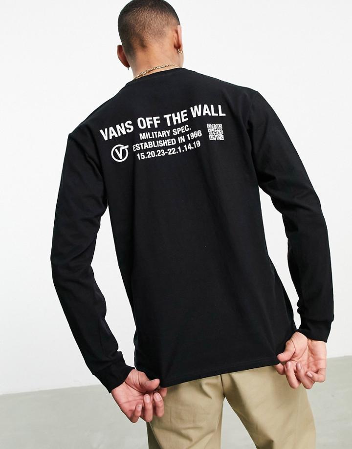 Vans Quick Response Long Sleeve T-shirt In Black