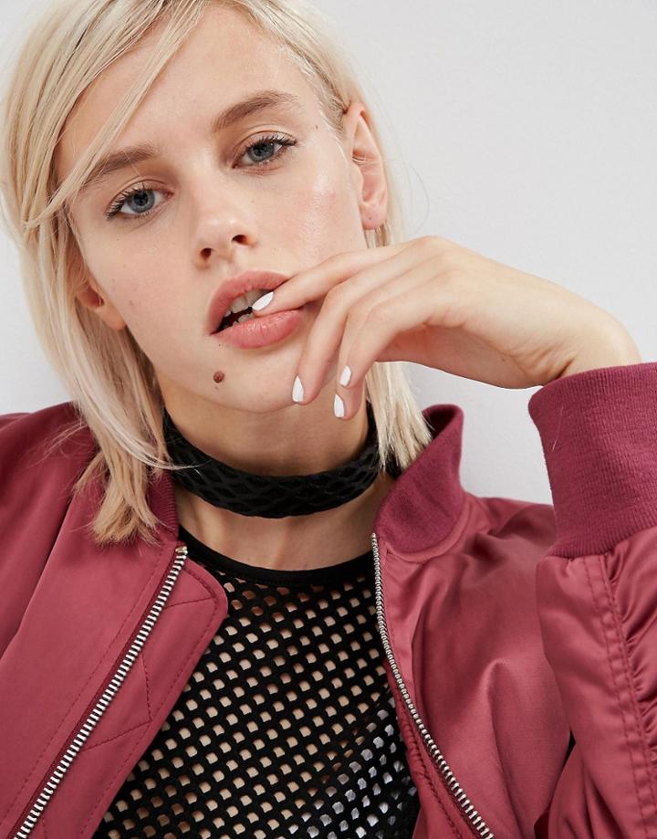 Asos Net Choker Necklace - Black