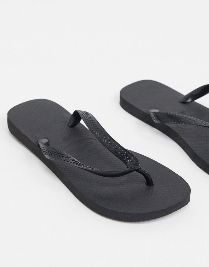Havaianas Classic Flip Flops In Black