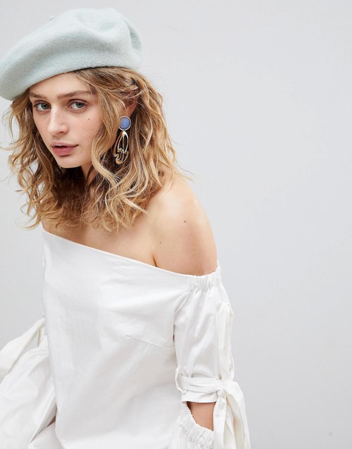 Weekday Wool Beret - Green