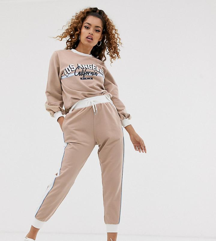 Asos Design Petite Tracksuit La Print Sweatshirt / Jogger