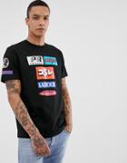 Diesel T-just-ya Graphic Logo T-shirt In Black - Black