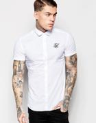 Siksilk Smart Shirt In Regular Fit - White
