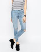 Noisy May Lucy Super Skinny Rip Knee Jean - Lbd 34