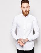 Dr Denim Pete Regular Fit Shirt Oxford - White