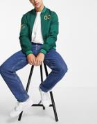 Asos Design Original Fit Jeans In Vintage Dark Wash Blue Containing Hemp-blues