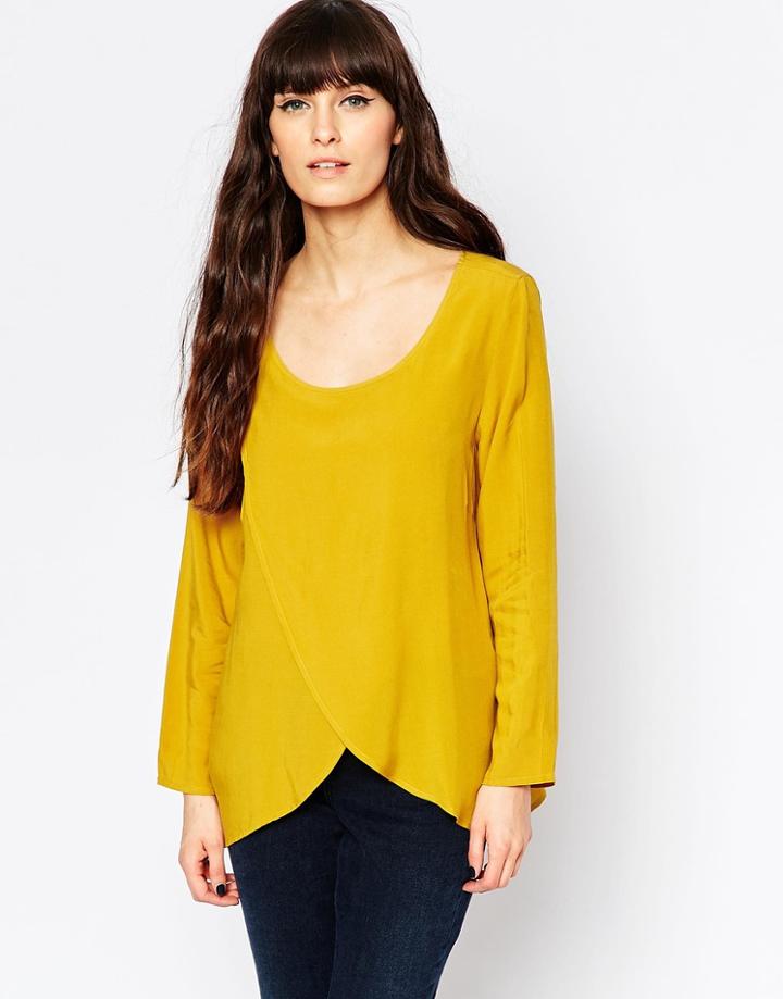 Vila Wrap Front Top - Harvest Gold