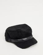 Boardmans Blythe Boucle Newsboy Hat In Black