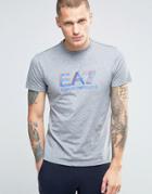 Emporio Armani Ea7 T-shirt With Shadow Logo In Gray - Gray