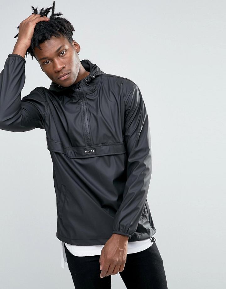 Nicce London Lightweight Overhead Jacket - Black