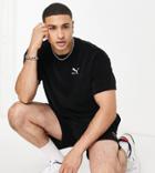 Puma Skate Towelling T-shirt In Black Exclusive To Asos