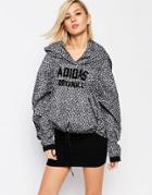 Adidas Originals Regista All Over Printed Pull Over Windbreaker Jacket - Black