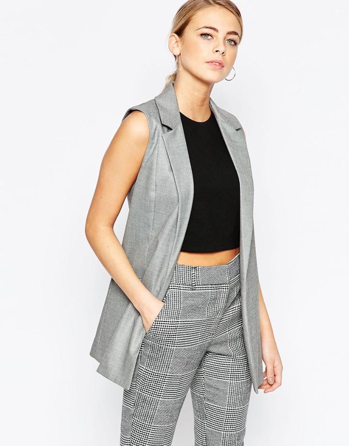 Oasis Tailored Waistcoat - Gray