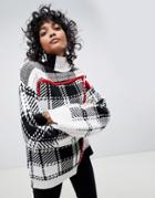 Asos White Heritage Check Sweater - Multi