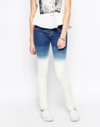 Rvca Bleach Washed Skinny Jean - Bleach Dip