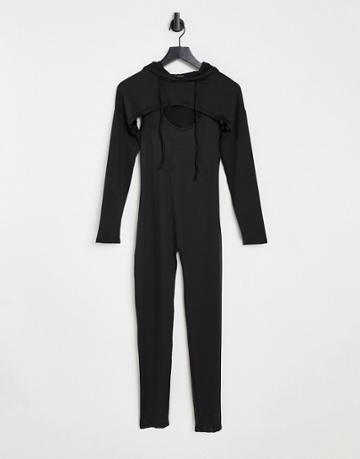 Love & Other Things Strug Jumpsuit In Black