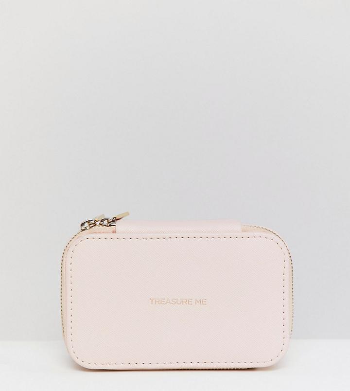 Estella Bartlett Blush Pink 'treasure Me' Jewelry Box - Pink