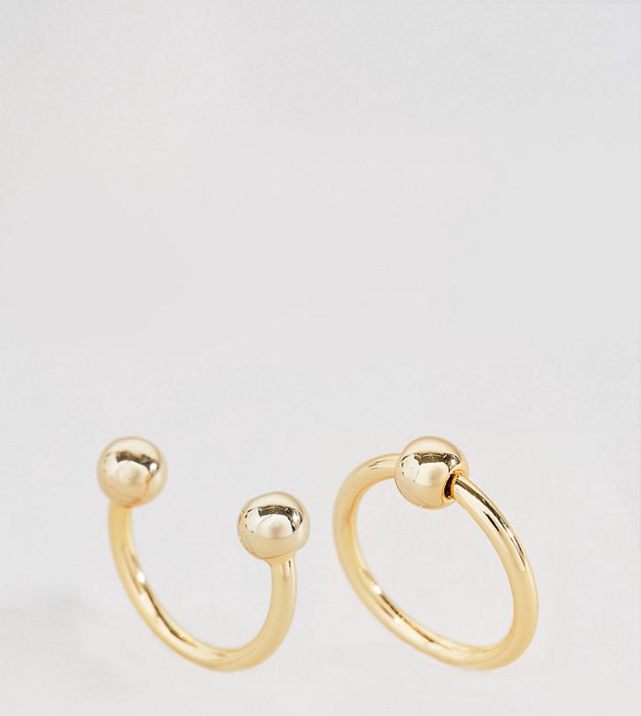 Cheap Monday Pierced Rings - Gold