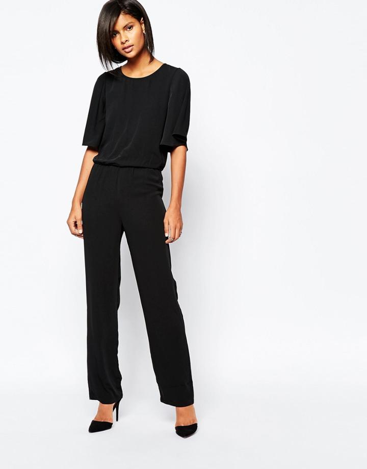 Vero Moda Kimono Sleeve Jumpsuit - Black