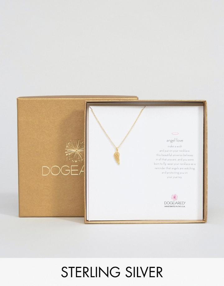 Dogeared Gold Plated Angel Love Limited Edition Boxed Reminder Necklace - Gold