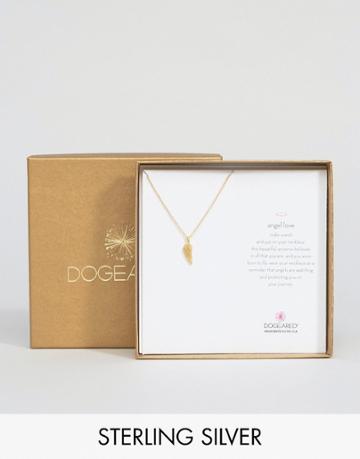 Dogeared Gold Plated Angel Love Limited Edition Boxed Reminder Necklace - Gold