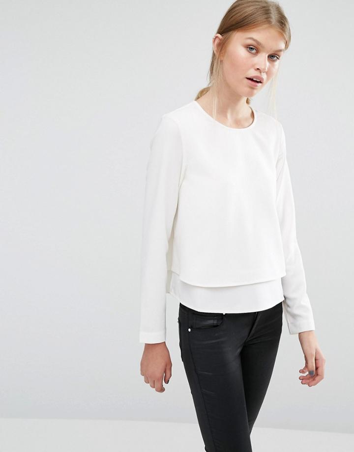 Vero Moda Long Sleeve Top - White