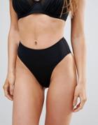 Pour Moi High Leg Bikini Bottom - Black
