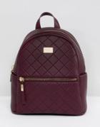 Marc B Sporty Quilted Backpack - Red