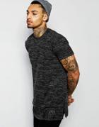 Criminal Damage Longline T-shirt - Black
