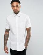 Diesel S-dusk Short Sleeve Printed Shirt With Pocket - White