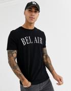 Asos Design T-shirt With City Text Print-black