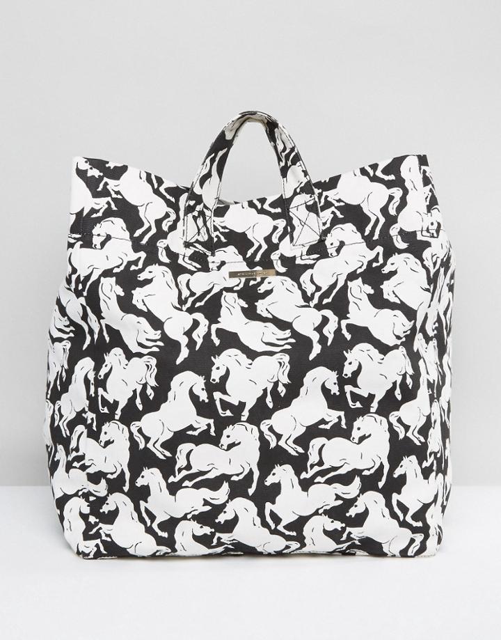 Stella Mccartney Horses Beach Bag - Multi