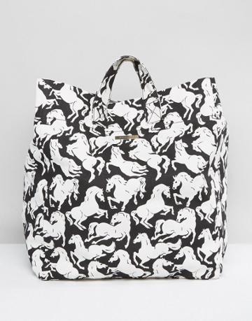 Stella Mccartney Horses Beach Bag - Multi