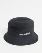 Jack & Jones Bucket Hat In Black