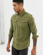 G-star Slim Fit 3301 Shirt In Khaki-green