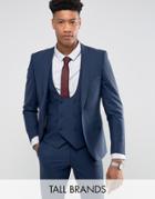 Noose & Monkey Tall Super Skinny Suit Jacket - Navy