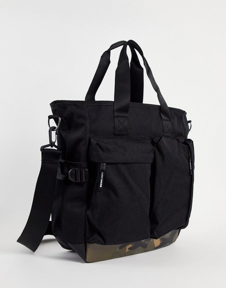 Superdry Commuter Tote Bag-black