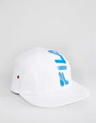 Fila Runner Cap With Big Logo & Toggle Adjuster - White