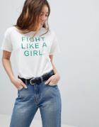 Only Slogan T-shirt - White