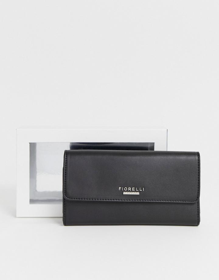 Fiorelli Fold Over Ladies' Wallet In Black - Black