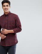 Esprit Shirt In Red Check - Red