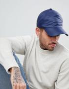 Emporio Armani Nylon Logo Baseball Cap In Navy - Navy