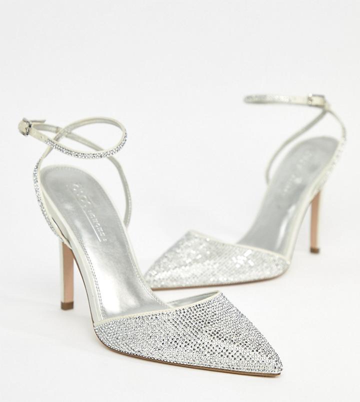 Asos Design Pharaoh Bridal Embellished High Heels - Cream