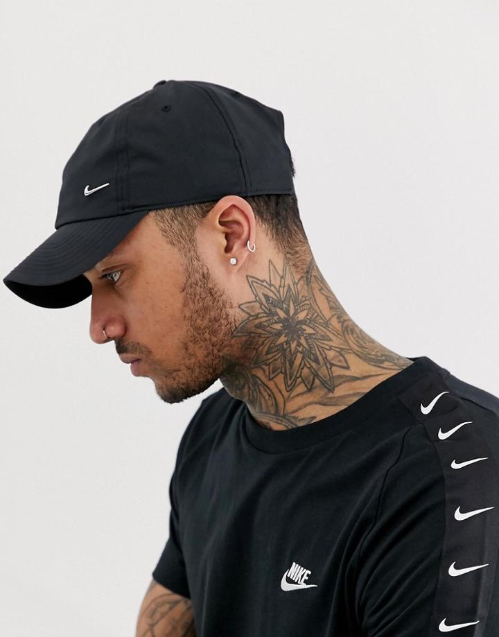 Nike H86 Metal Swoosh Cap In Black